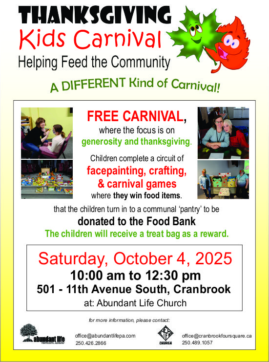 Thanksgiving Kids Carnival 2025 Poster